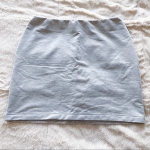 CALVIN KLEIN mini pencil skirt | gray athleisure